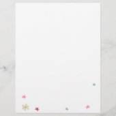 Aangepaste Holly Jolly Christmas Letterhead Briefhoofd (Achterkant)