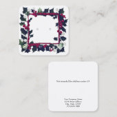 Aangepaste  Holly Lijst Oorbel Display Kaarten Contactkaartje (Voorkant / Achterkant)