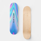 Aangepaste holografische eenvoudige naam persoonlijk skateboard (Voorkant)