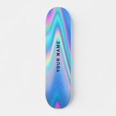 Aangepaste holografische eenvoudige naam persoonlijk skateboard (Voorkant)