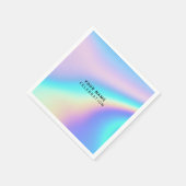 Aangepaste holografische elegante servet (Hoek)