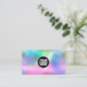 Aangepaste holografische iriserende logo-art visitekaartje (Staand voorkant)