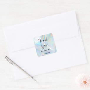 Aangepaste holografische Logo Vierkante Sticker