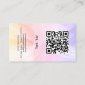 Aangepaste Holografische opaalsteen Logo Visitekaartje (Achterkant)