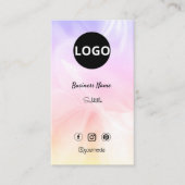 Aangepaste Holografische opaalsteen Logo Visitekaartje (Voorkant)