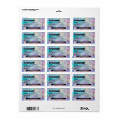 Aangepaste holografische peptide 10 ml flaconlabel etiket (Full Sheet)