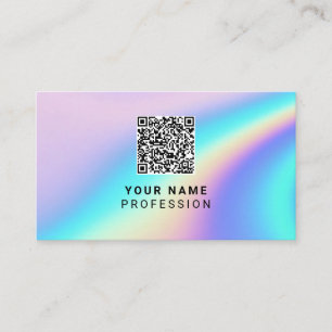 Aangepaste holografische QR-code Visitekaartje
