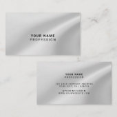 Aangepaste holografische zilvergrijs visitekaartje (Voorkant / Achterkant)