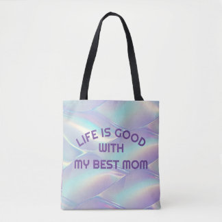 Aangepaste hologrambule tote bag