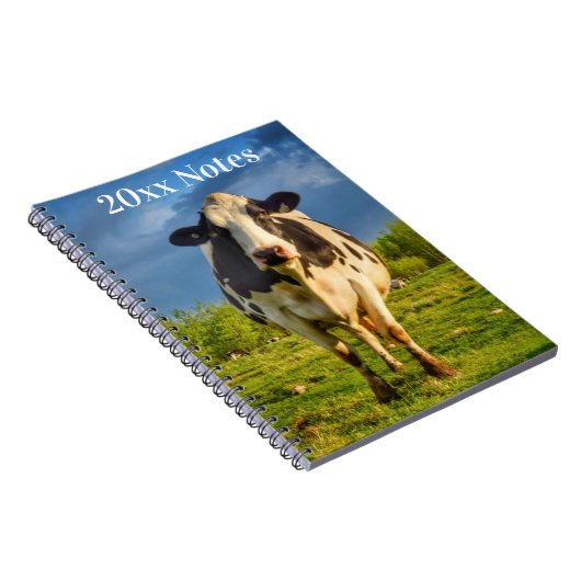 Aangepaste Holstein Koe Business Notitieboek (Rechterzijde)