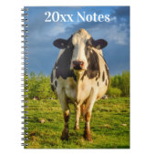 Aangepaste Holstein Koe Business Notitieboek (Voorkant)