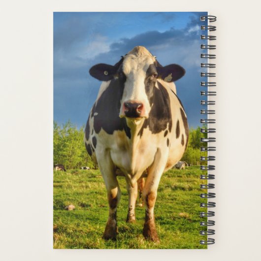 Aangepaste Holstein Koe Business Planner (Achterkant)
