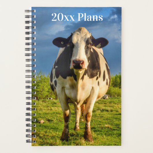 Aangepaste Holstein Koe Business Planner (Voorkant)