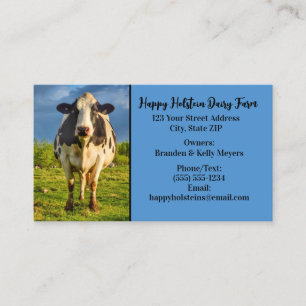 Aangepaste Holstein Koe Business Visitekaartje