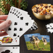 Aangepaste Holstein Koe uw beweging Pokerkaarten (Insitu)