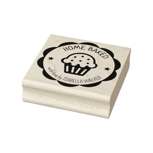 Aangepaste Home Baked Cupcakes Business Rubberstempel (Stempel)
