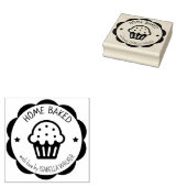 Aangepaste Home Baked Cupcakes Business Rubberstempel (Gestempeld)