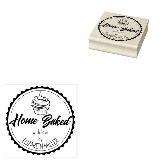 Aangepaste Home Baked Promotiezaken Rubberstempel (Gestempeld)