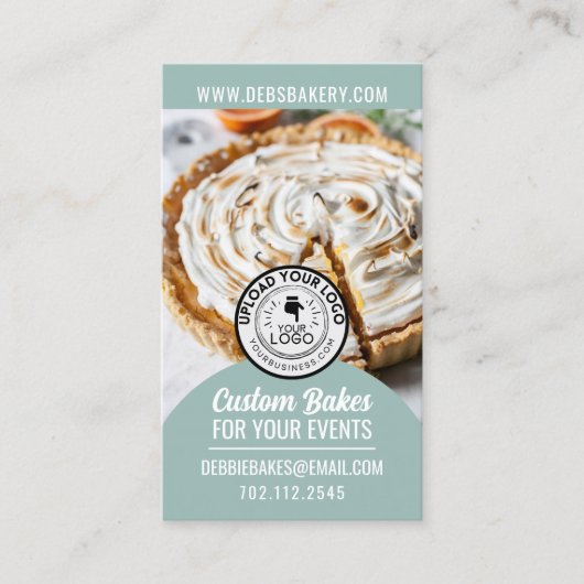 Aangepaste Home Bakkerij Foto Visitekaartje (Voorkant)