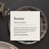 Aangepaste Home Definitie Familienaam Housewarming Servet