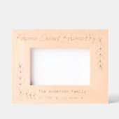 Aangepaste Home Sweet Home Coördinaten Nieuw Home Gegraveerde Lijstjes (Voorkant)