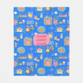 Aangepaste Home Sweet Home Fleece Deken (Voorkant)