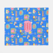 Aangepaste Home Sweet Home Fleece Deken (Voorkant (Horizontaal))