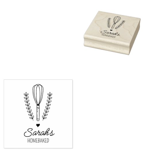 Aangepaste homebaked rubberstempel (Gestempeld)