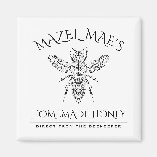 Aangepaste Homemade Honey Magneet (Voorkant)