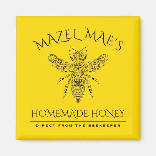 Aangepaste Homemade Honey Magneet (Voorkant)