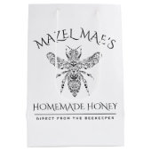 Aangepaste Homemade Honey Medium Cadeauzakje (Achterkant)
