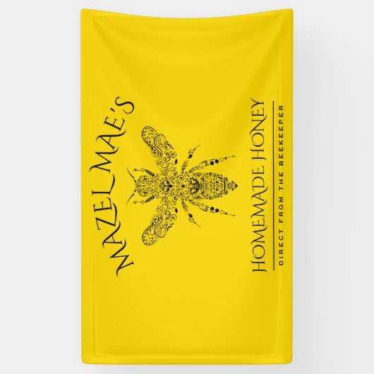 Aangepaste Homemade Honey Spandoek (Verticaal)