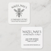 Aangepaste Homemade Honey Vierkante Visitekaartje (Voorkant / Achterkant)