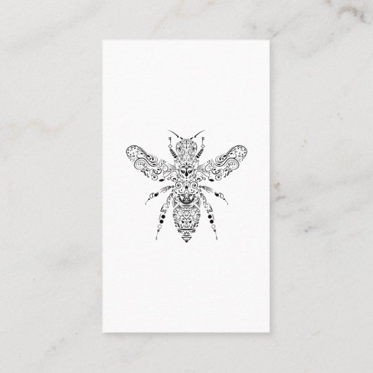 Aangepaste Homemade Honey Visitekaartje (Achterkant)