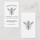 Aangepaste Homemade Honey Visitekaartje (Voorkant / Achterkant)
