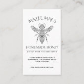 Aangepaste Homemade Honey Visitekaartje (Voorkant)