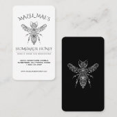 Aangepaste Homemade Honey Visitekaartje (Voorkant / Achterkant)