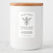 Aangepaste Homemade Honey Voedselcontainer Etiket (Voorkant)