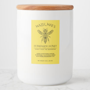 Aangepaste Homemade Honey Voedselcontainer Etiket