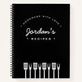 Aangepaste homemade met liefdeschef Ontvang Notitieboek (Voorkant)