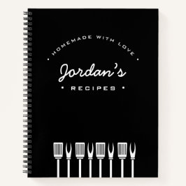 Aangepaste homemade met liefdeschef Ontvang Notitieboek