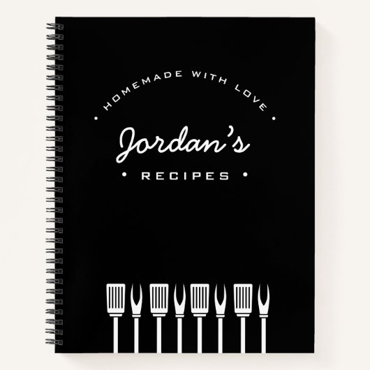 Aangepaste homemade met liefdeschef Ontvang Notitieboek (Voorkant)