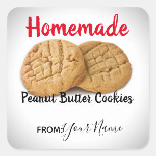 Aangepaste Homemade Peanut Butter Cookies Stickers