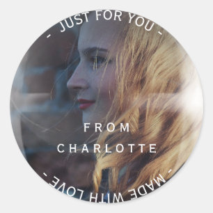 Aangepaste homemade voor je Foto Sweet Bubble Ronde Sticker
