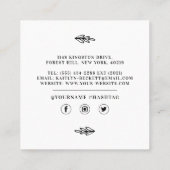 Aangepaste homemade voor kleine bedrijven/handgema vierkante visitekaartje (Achterkant)