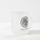 Aangepaste hond Alaskan Malamute met honden Namen Matglas Koffiemok (Voorkant rechts)