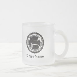 Aangepaste hond Alaskan Malamute met honden Namen Matglas Koffiemok