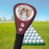 Aangepaste hond Beste pap Oog Rode Foto Golfheadcover
