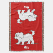 Aangepaste hond Blanket Deken (Voorkant Verticaal)