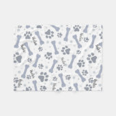 Aangepaste hond Blanket Fleece Deken (Voorkant (Horizontaal))